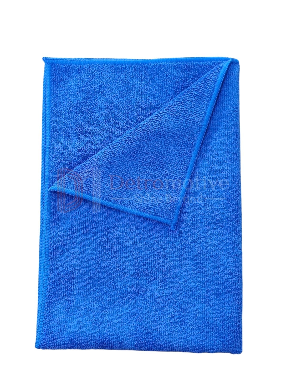 Microfiber Cloth — Dark Blue, 40×60cm, 340 GSM, Overlock Edge