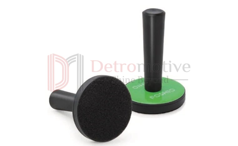 Vinyl Magnet Holder — Epoxy Sticker & Fabric Base, 45mm Diameter