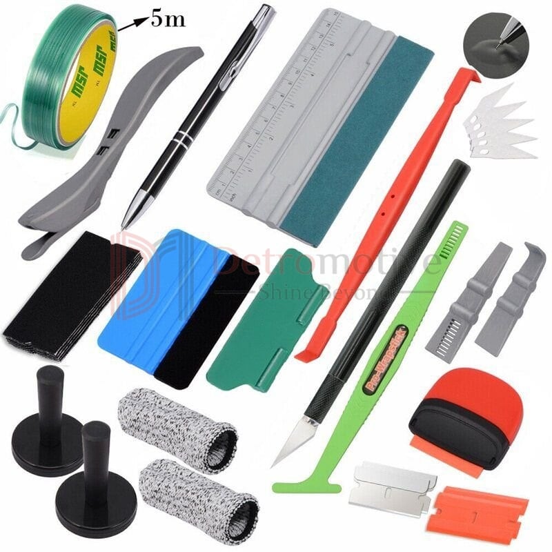 Vinyl Wrapping Tools Set