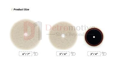 Wool Buffing Pad — Short Nap, 12mm, 6 inch — photo 1 of 2