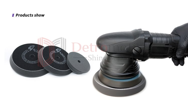 Dual Action Foam Buffing Pad — Black 5 inch