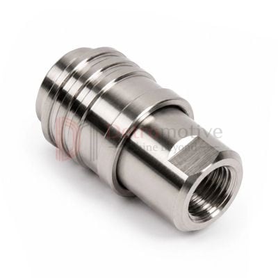 Connector 1/4 F Coupler, Self-Locking — Stainless Steel 304 — photo 1 of 5