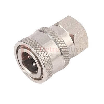 Connector 1/4 F→1/4 Coupler — Stainless Steel 201