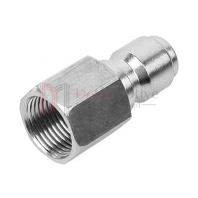 Connector 1/4 F→1/4 Plug — Stainless Steel 201
