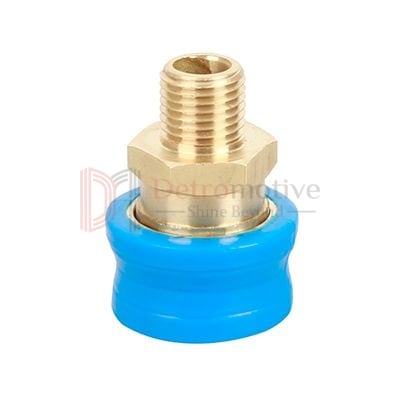 Connector 1/4 M→1/4 Coupler — Brass + Rubber — photo 1 of 5