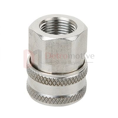 Connector 3/8 F→3/8 Coupler — Stainless Steel 201 — photo 1 of 3
