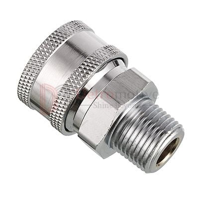 Connector 3/8 M→3/8 Coupler — Stainless Steel 201 — photo 1 of 3