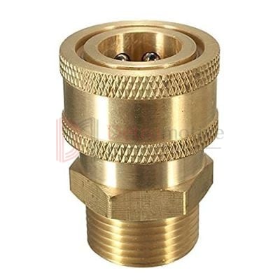 Connector M22/14 M→3/8 Coupler — Brass — photo 1 of 3