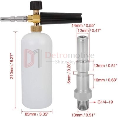 Foam Cannon 1L — Brass, Nilfisk Fitment — photo 1 of 4