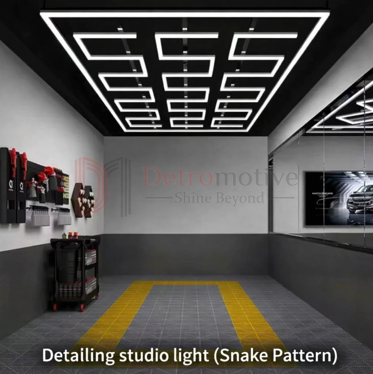 Snake Pattern LED Light — White