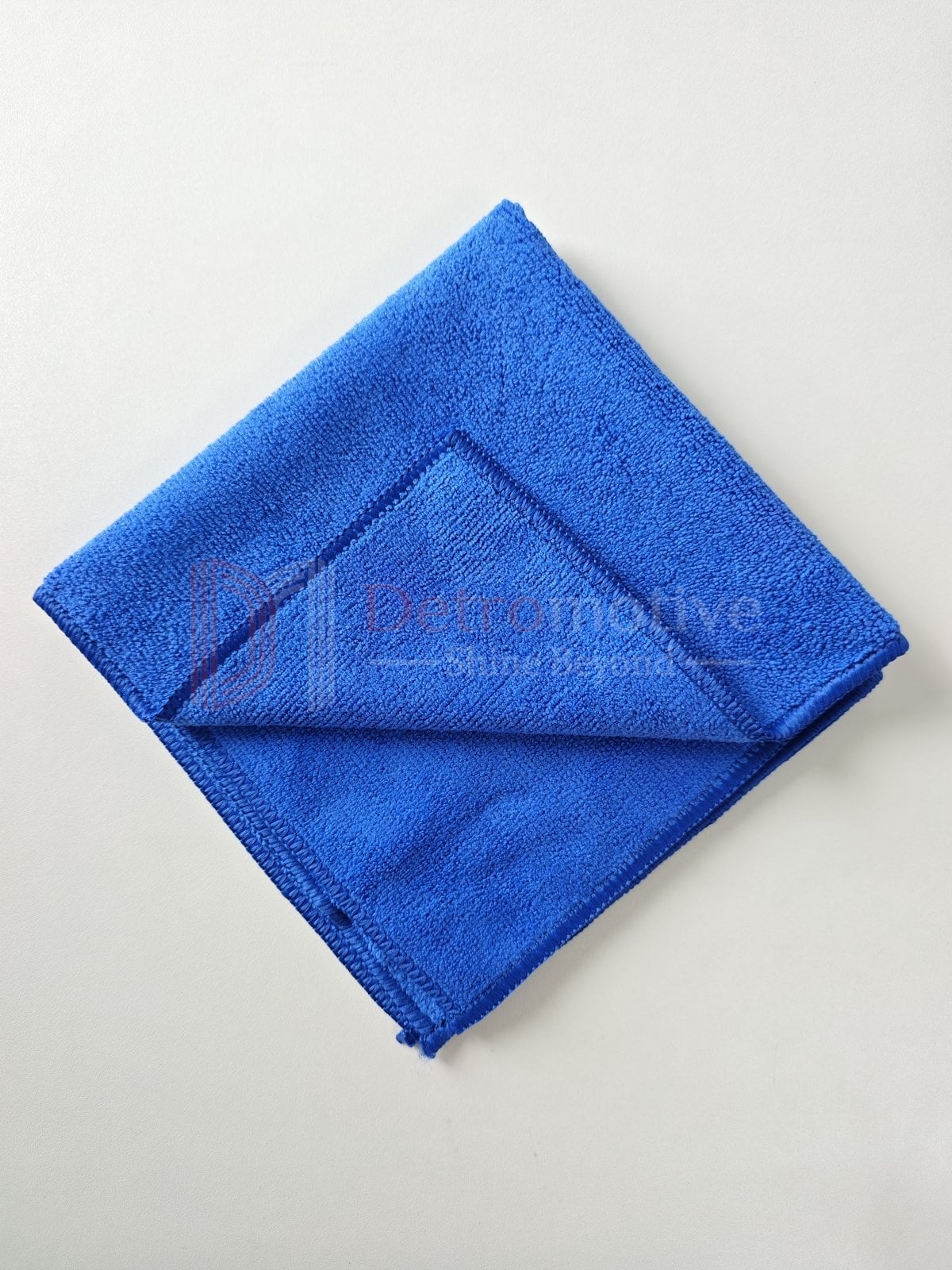 Microfiber Cloth — Dark Blue, 40×40cm, 350 GSM, Overlock Edge
