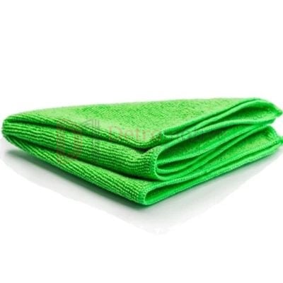 Microfiber Cloth — Green, 40×40cm, 350 GSM, Overlock Edge — photo 1 of 3