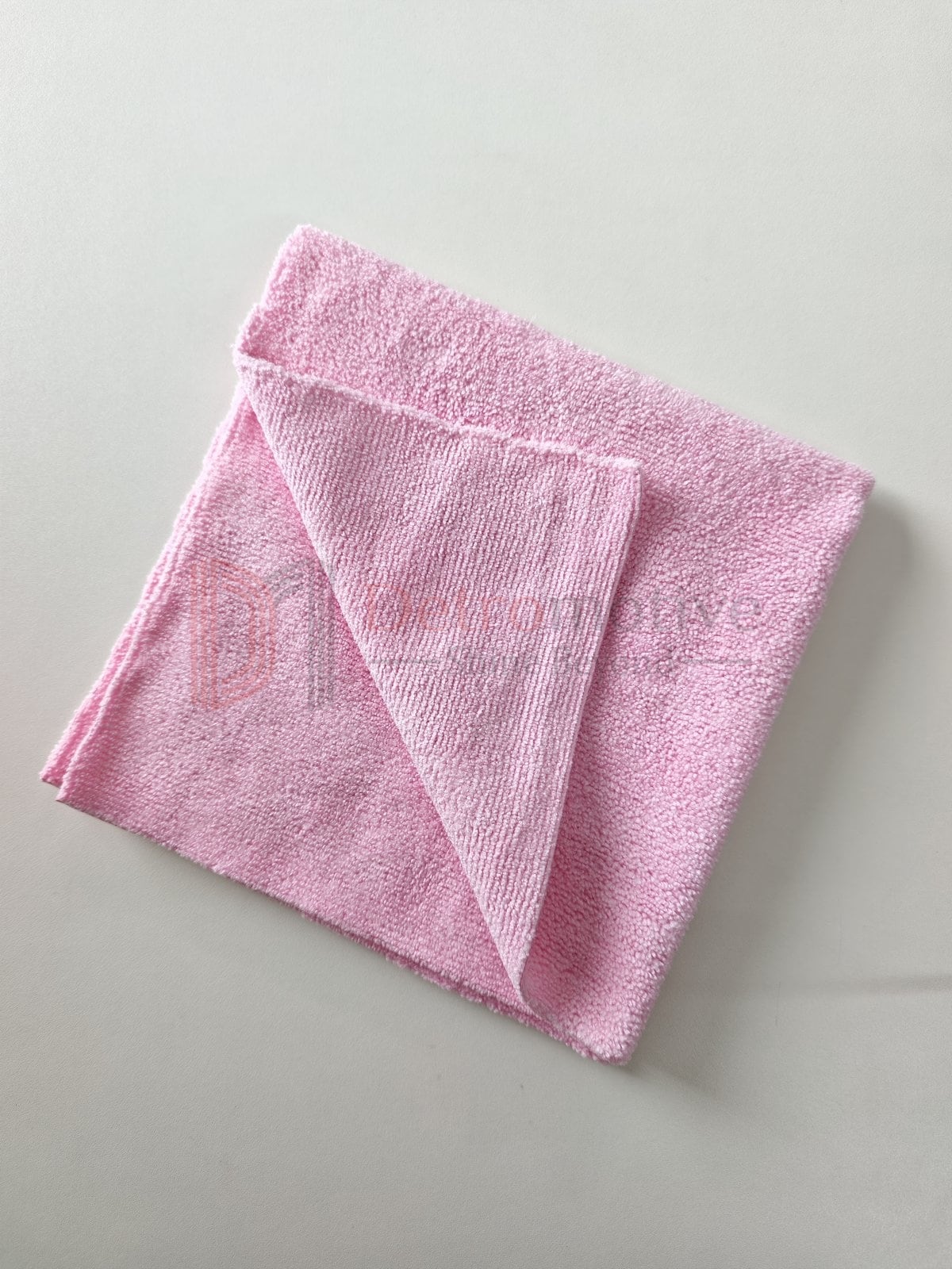 Microfiber Cloth — Light Pink, 40×40cm, 350 GSM