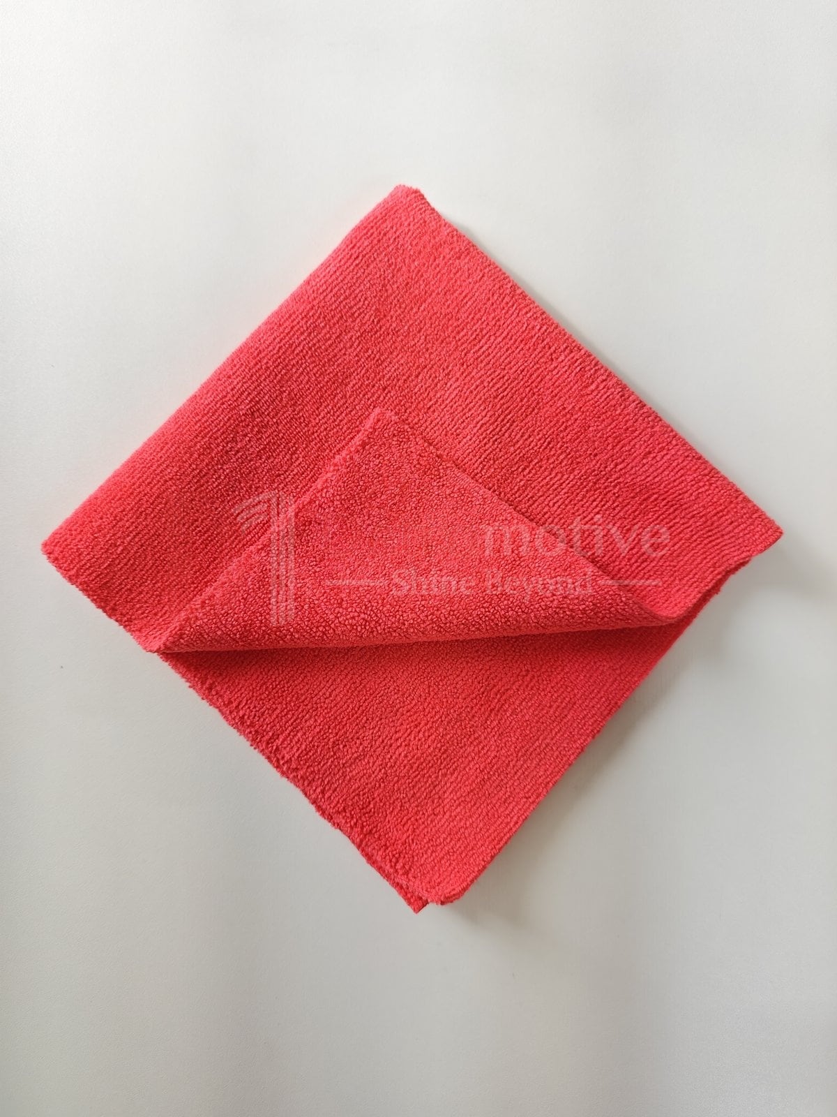 Microfiber Cloth — Red, 40×40cm, 350 GSM