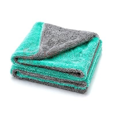 Double-Side Drying Towel — Grey & Green, 40×40cm, 1100 GSM — photo 1 of 2