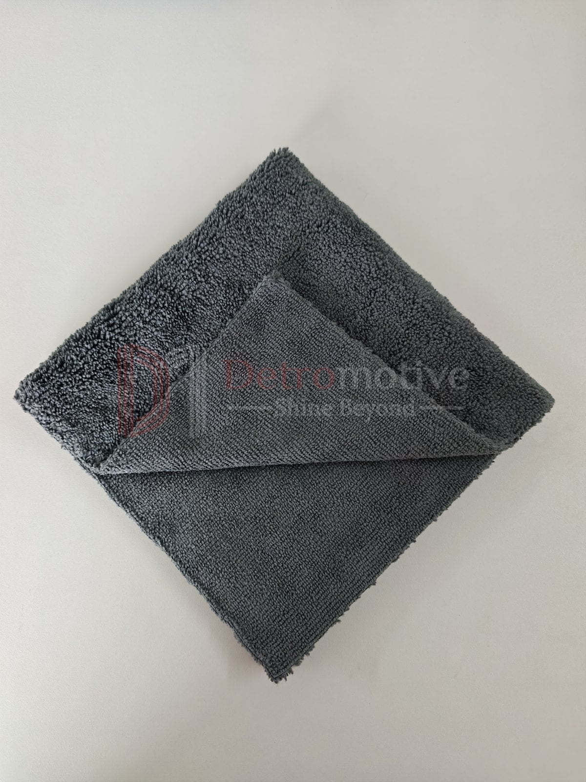 Hi-Low Microfiber Cloth — Grey, 40×40cm, 350 GSM