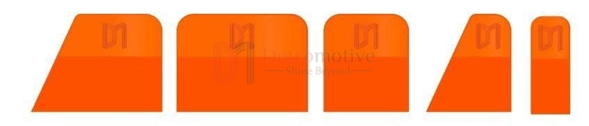 Special PPF Soft Squeegee — Set of 5, Orange