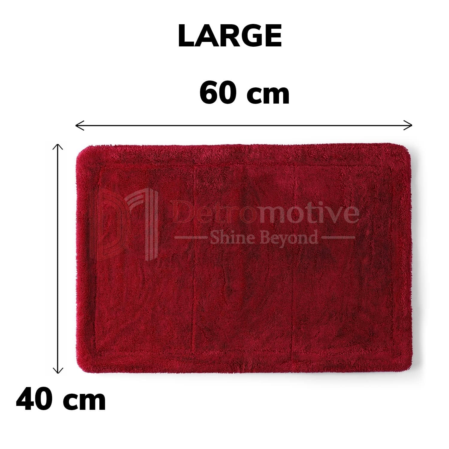 Viberis Drying Towel — 1500GSM, 40×60cm, Red